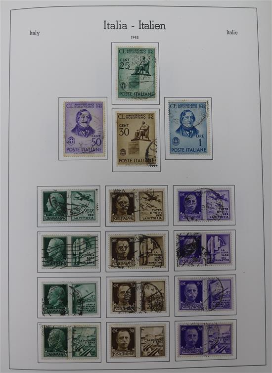 Five stamp albums